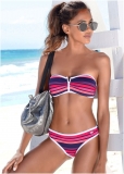 Venus Scoop Front Bottom Bikini - Sunburst Stripe Venus Scoop Front Bottom Bikini - Sunburst Stripe