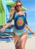 Venus Crochet Detail Cover-Up in Miami Multi Venus Crochet Detail Cover-Up in Miami Multi