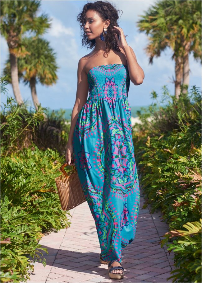 Venus Maxi Dress in Aqua Reef Multi Venus Maxi Dress in Aqua Reef Multi