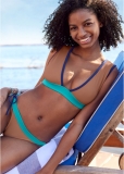 Venus Banded Tie-Side Low-Rise Bottom Bikini - Macchiato,Aqua,Ultramarineblue Venus Banded Tie-Side Low-Rise Bottom Bikini - Macchiato,Aqua,Ultramarineblue