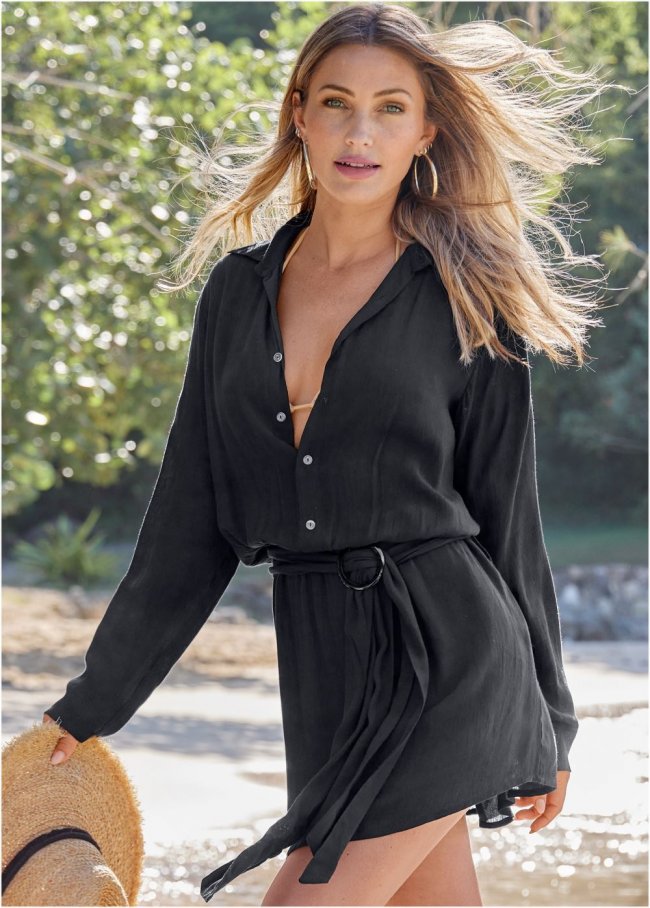 Venus Deep Dive Cover-Up in Black Venus Deep Dive Cover-Up in Black