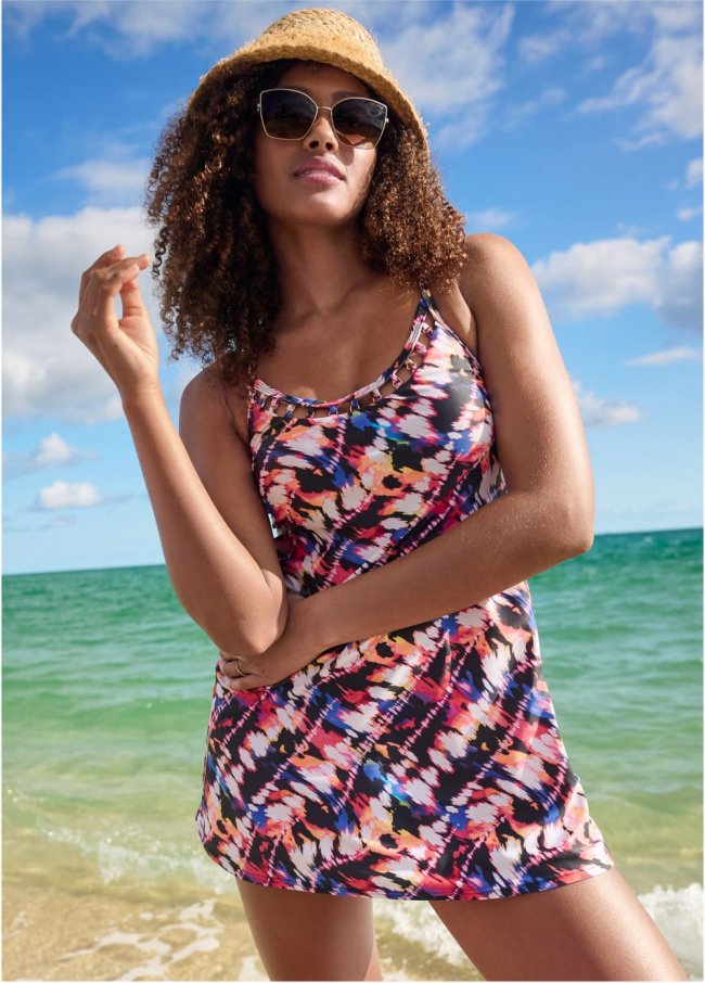 Venus Ring Swim Dress Swimsuit in Island Escape Venus Ring Swim Dress Swimsuit in Island Escape