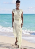 Venus Exotic Blouson Maxi in Cream Venus Exotic Blouson Maxi in Cream