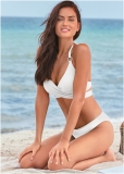 Venus Classic Scoop Front Bottom Bikini - Pearl White Venus Classic Scoop Front Bottom Bikini - Pearl White