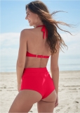 Venus High-Waist Cheeky Swim Shorts Bikini - Red Hot Venus High-Waist Cheeky Swim Shorts Bikini - Red Hot
