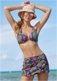 Venus Marilyn Underwire Push-Up Halter Top Bikini - Festive Paisley Venus Marilyn Underwire Push-Up Halter Top Bikini - Festive Paisley