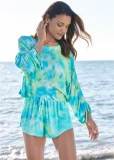 Venus Cozy Terry Top in Tidal Wave Tie Dye Venus Cozy Terry Top in Tidal Wave Tie Dye