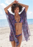 Venus Kimono Cover-Up in Royal Medallion Venus Kimono Cover-Up in Royal Medallion