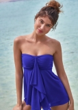 Venus Flowing Bandeau Tankini Top Bikini - Cobalt Blue Venus Flowing Bandeau Tankini Top Bikini - Cobalt Blue