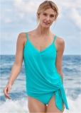 Venus Tie Side Swim Dress Swimsuit in Aqua Reef Venus Tie Side Swim Dress Swimsuit in Aqua Reef