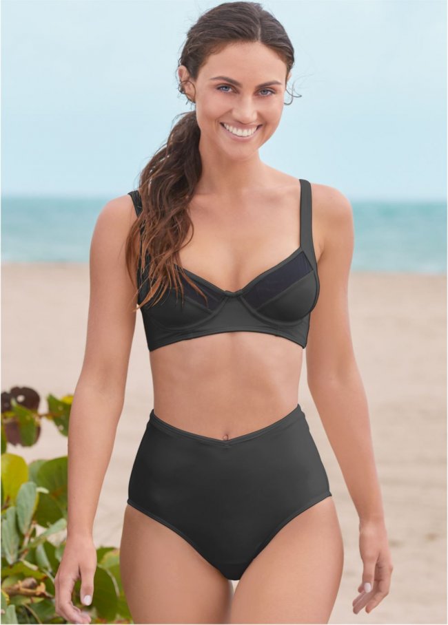 Venus Slimming Chic High-Waist Bottom Bikini - Black Beauty Venus Slimming Chic High-Waist Bottom Bikini - Black Beauty
