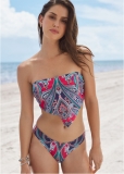 Venus Bandeau Hanky Hem Crop Top Bikini - Adorn Me Venus Bandeau Hanky Hem Crop Top Bikini - Adorn Me