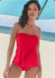Venus Classic Bandeau Tankini Top Bikini - Red Hot Venus Classic Bandeau Tankini Top Bikini - Red Hot