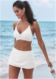 Venus Skirted Mid-Rise Bottom Bikini - Pearl White Venus Skirted Mid-Rise Bottom Bikini - Pearl White