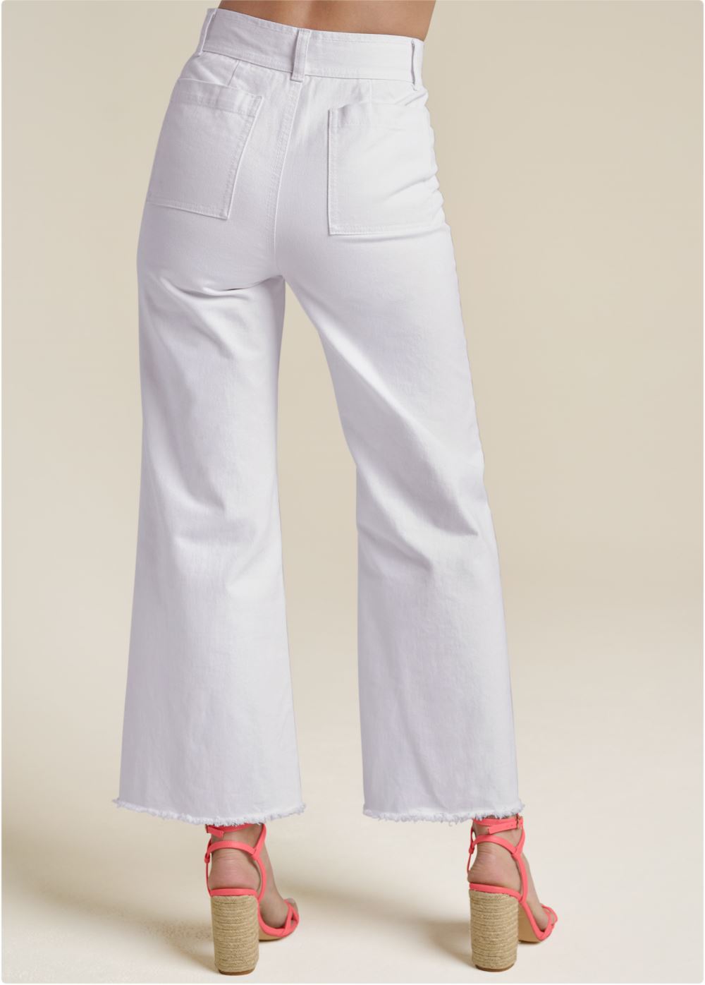 Venus New Vintage High Rise Jeans in White Denim