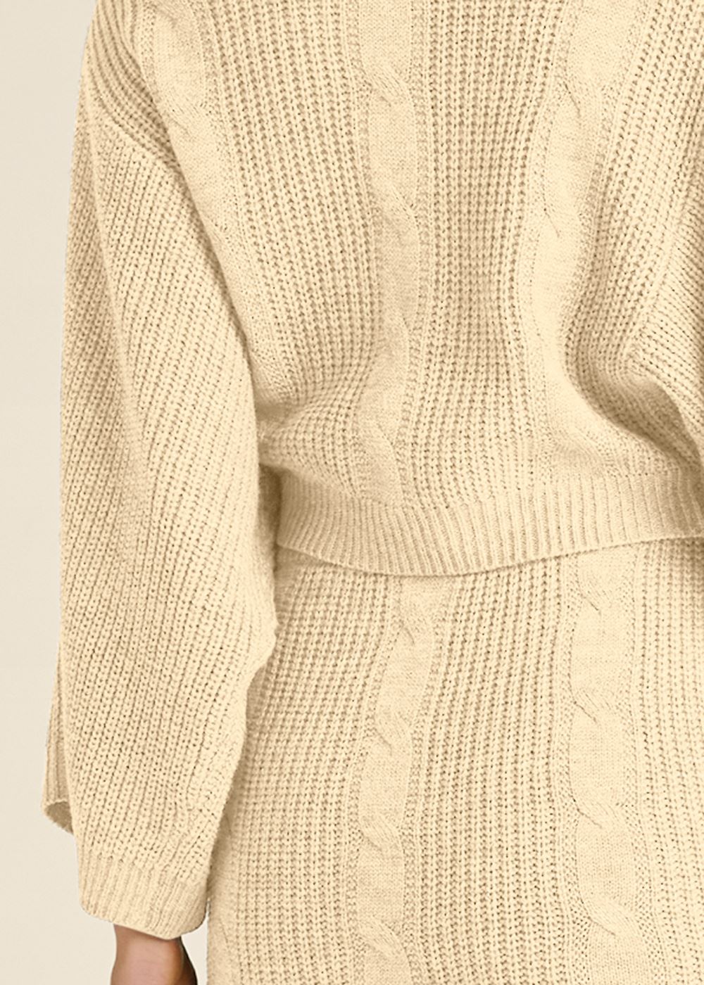 Venus Two-Piece Sweater Dress - Beige