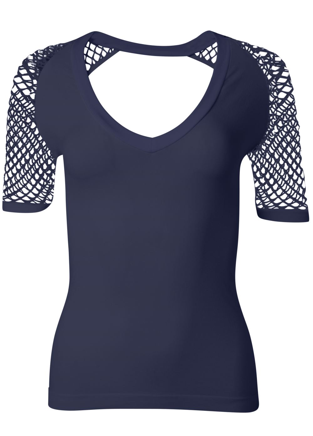 Venus Second Skin Seamless Top in Navy