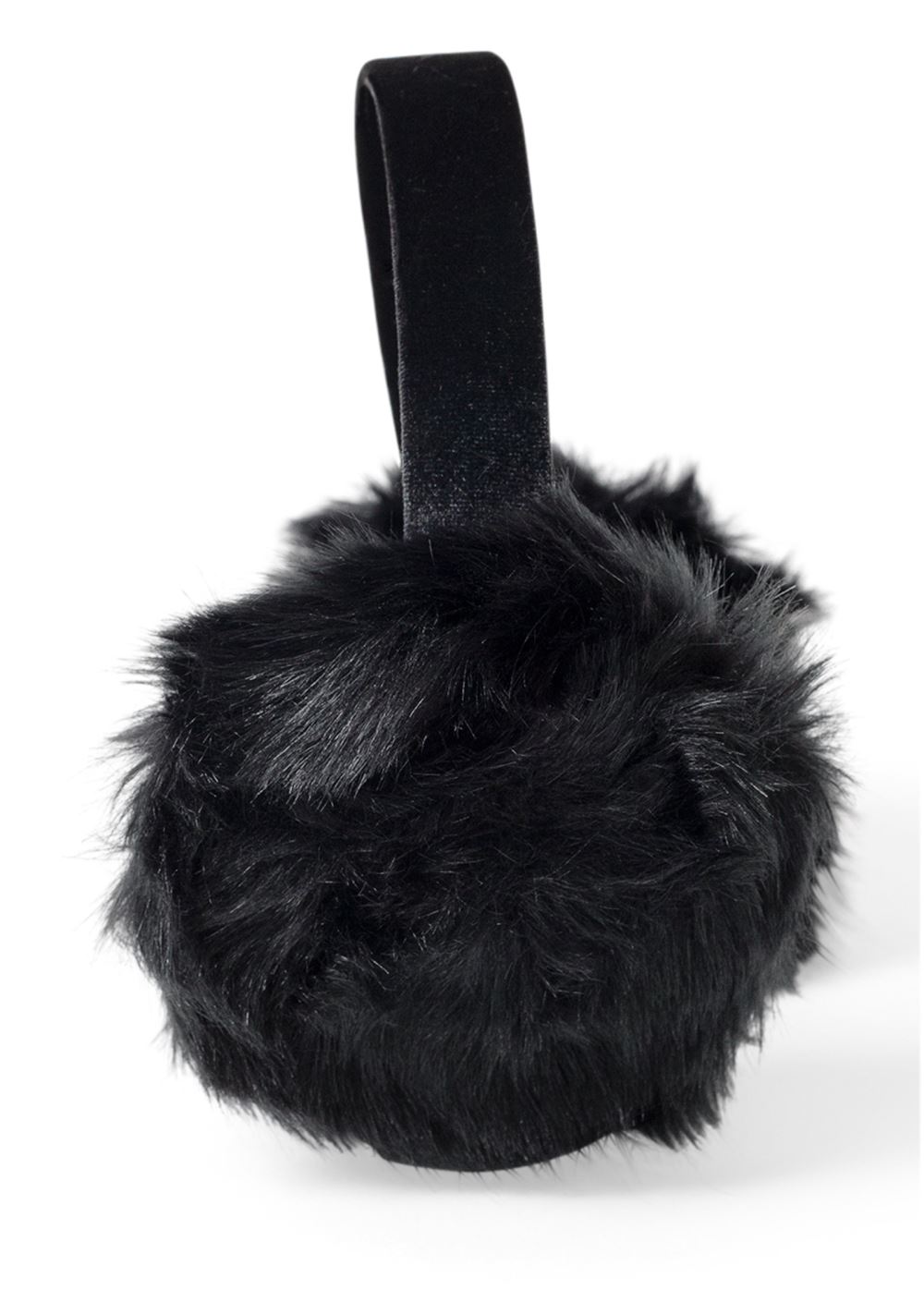 Venus Faux-Fur Ear Muffs in Black