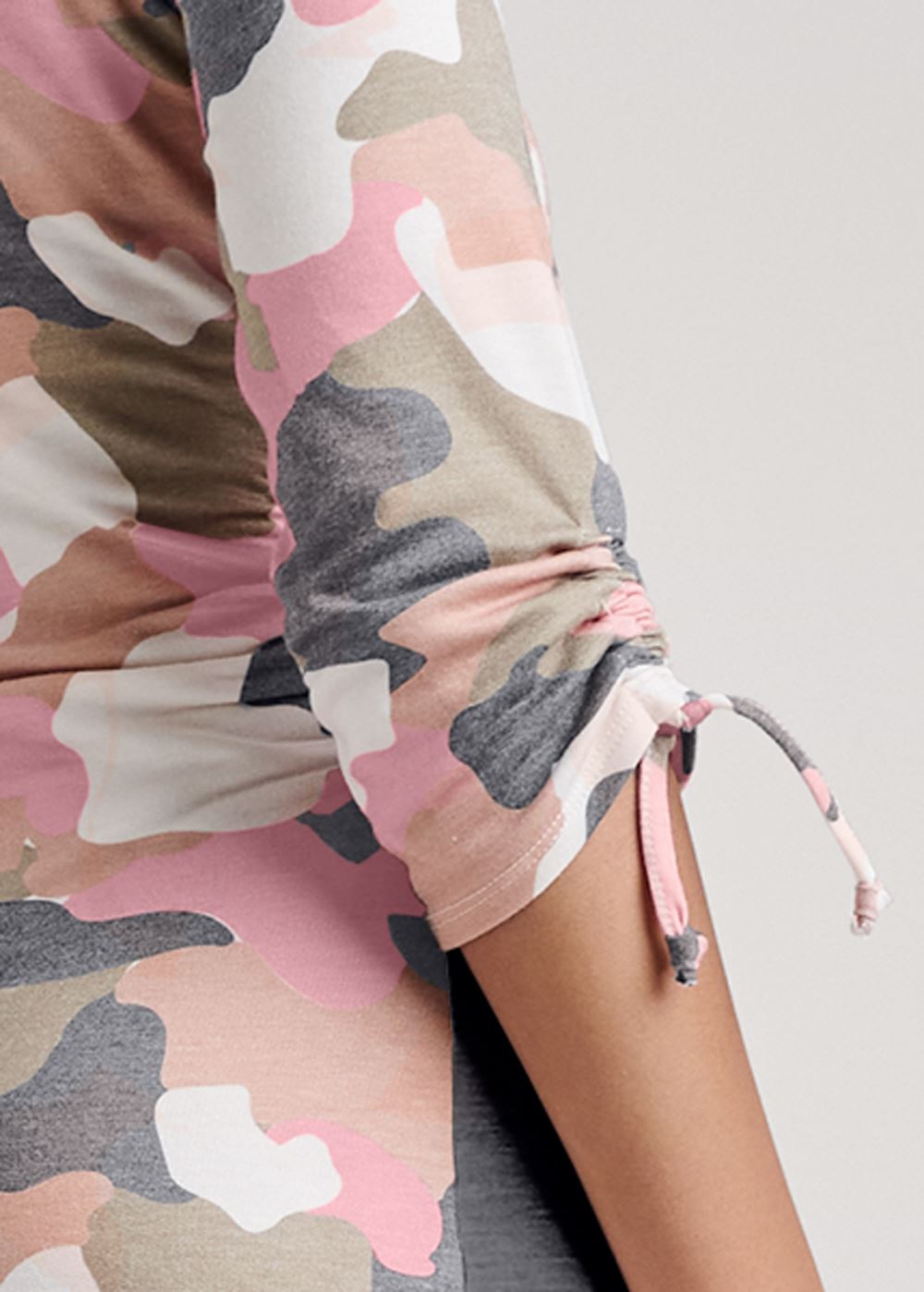 Venus Camo Color Block Dress - Brown Multi
