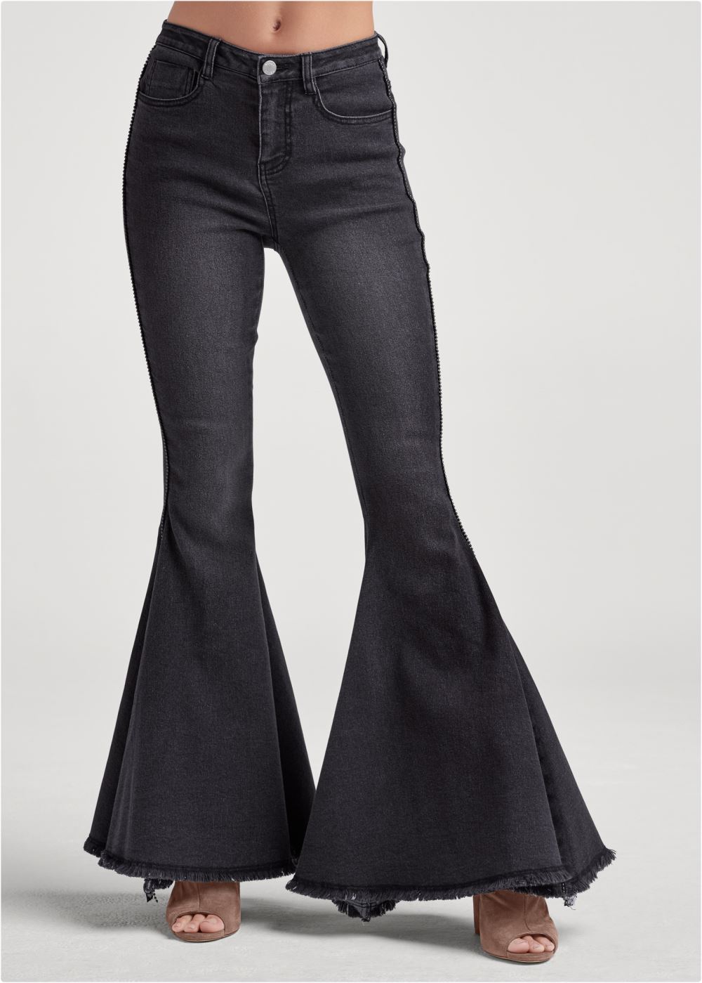 Venus Black Denim EXTREME FLARE JEANS