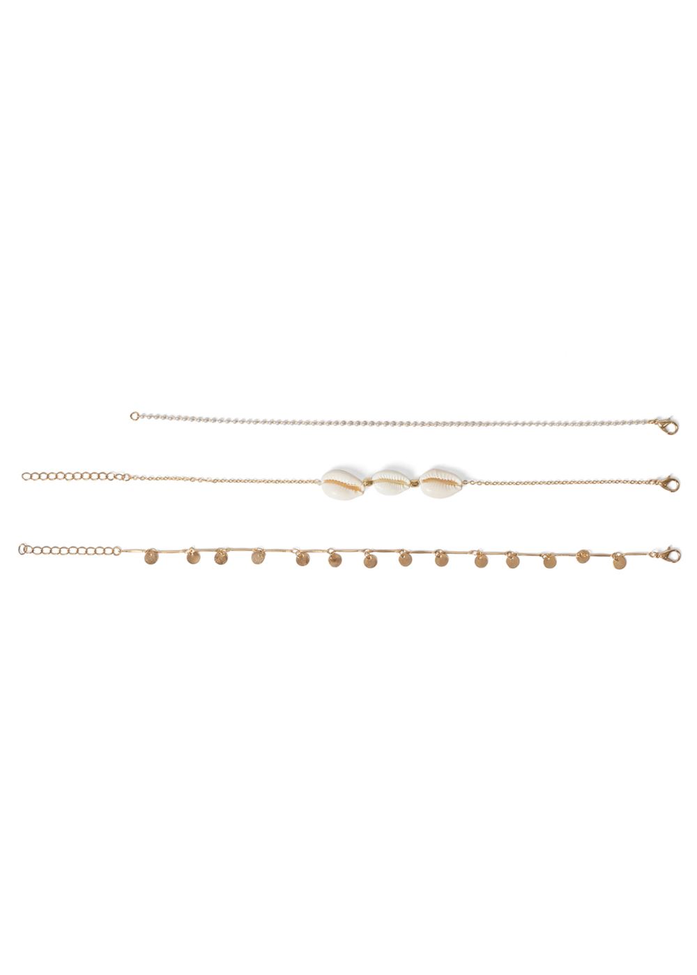 Venus Bracelet Three Pack in Gold