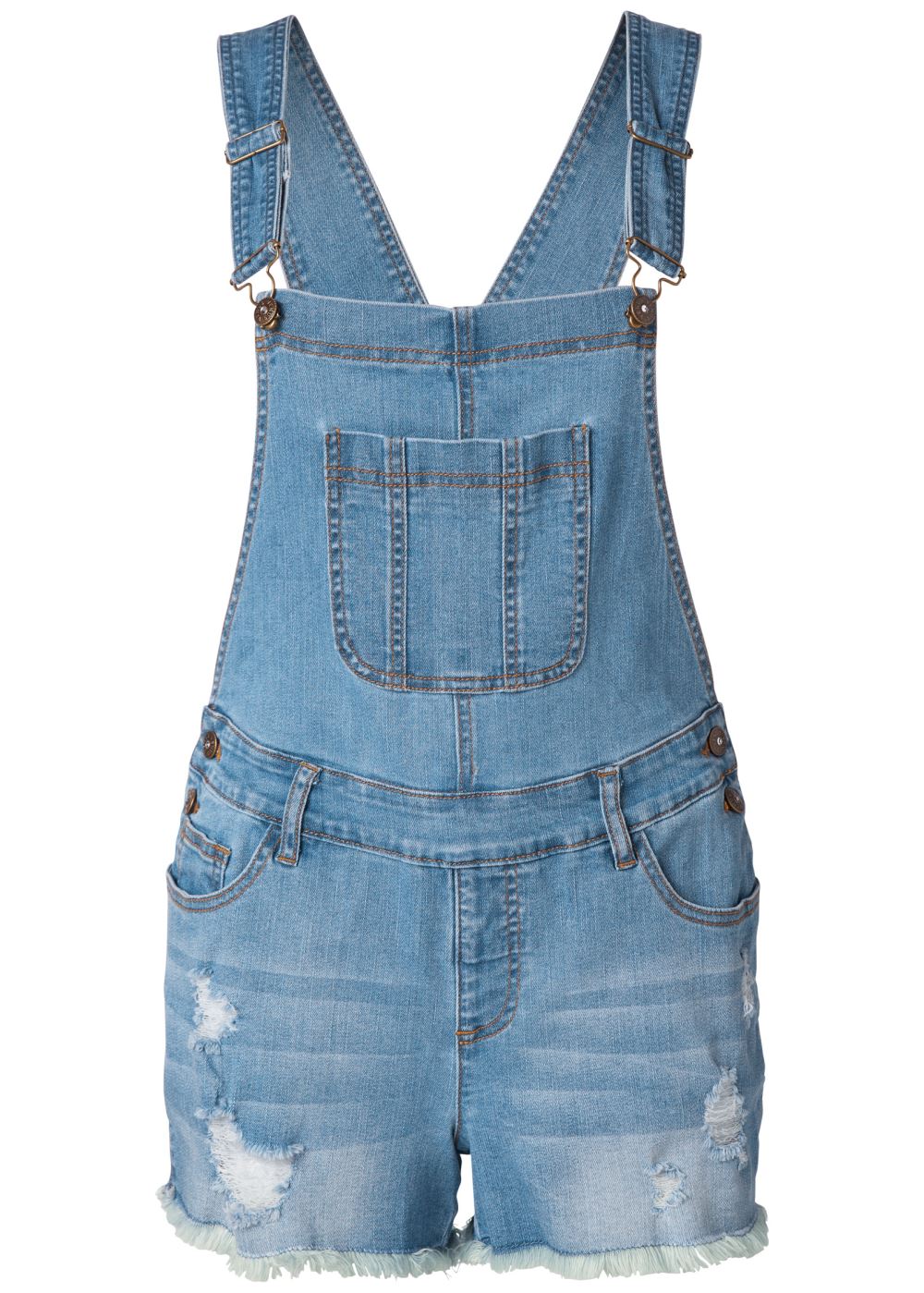 Venus Denim Overalls in Light Wash