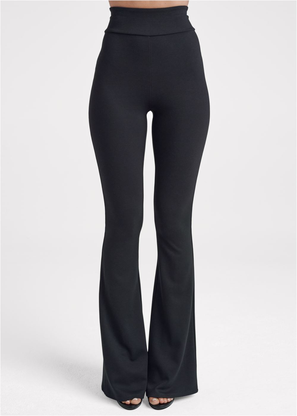 Venus Wide Leg Ponte Pants in Black