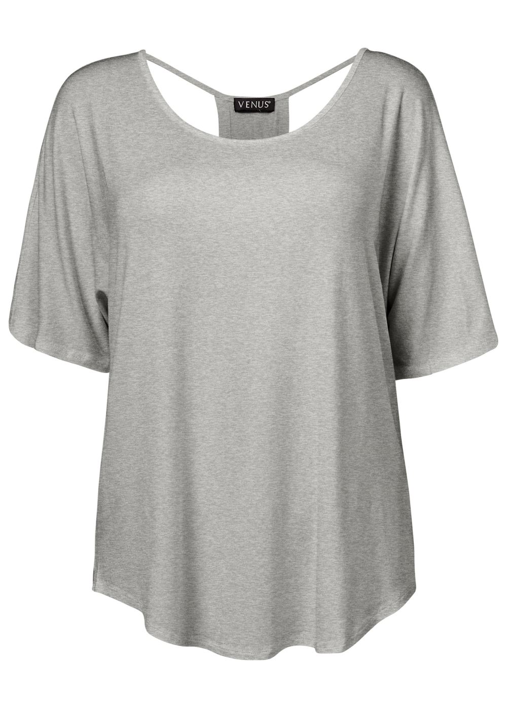 Venus Racerback Basic Top in Heather Grey