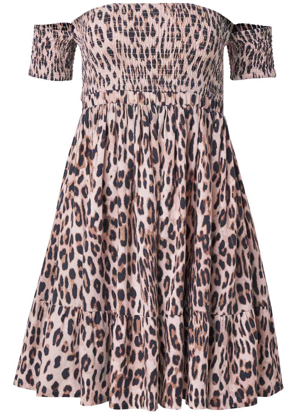 Venus Sand Dune Cheetah Print Dress - Brown Multi