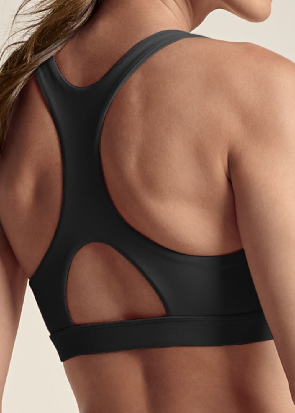 Venus Back Keyhole Sports Bra in Black