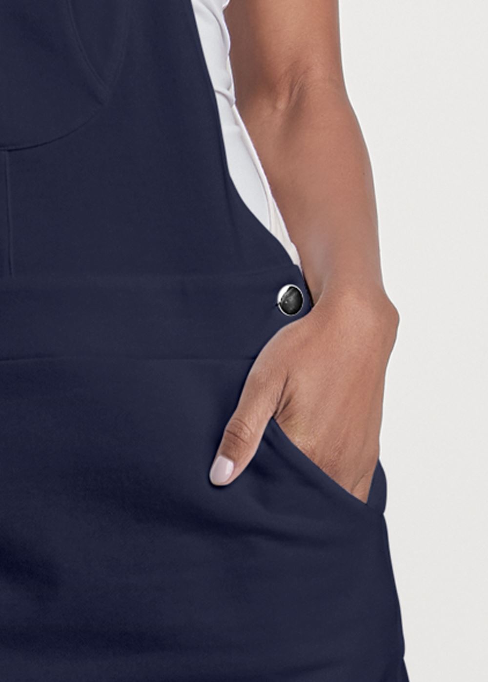 Venus Crochet Overall Lounge Dress - Navy