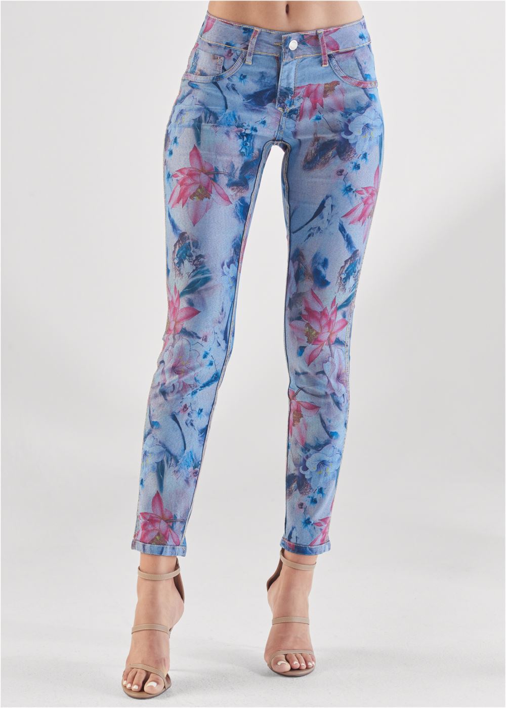 Venus Pink Floral REVERSIBLE JEANS