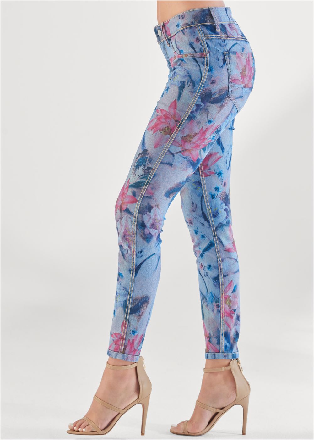 Venus Pink Floral REVERSIBLE JEANS