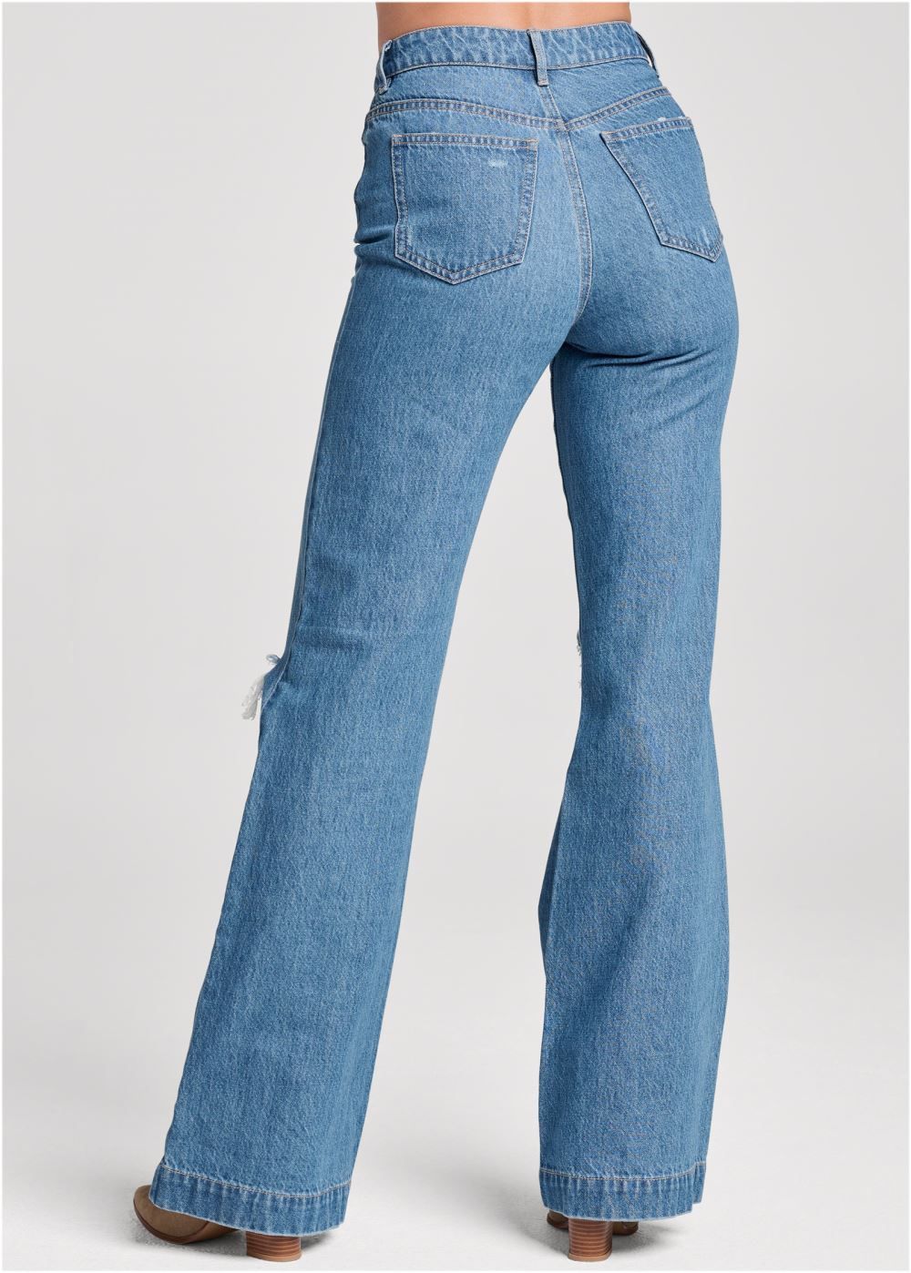 Venus New Vintage Wide Leg Jeans in Medium Wash