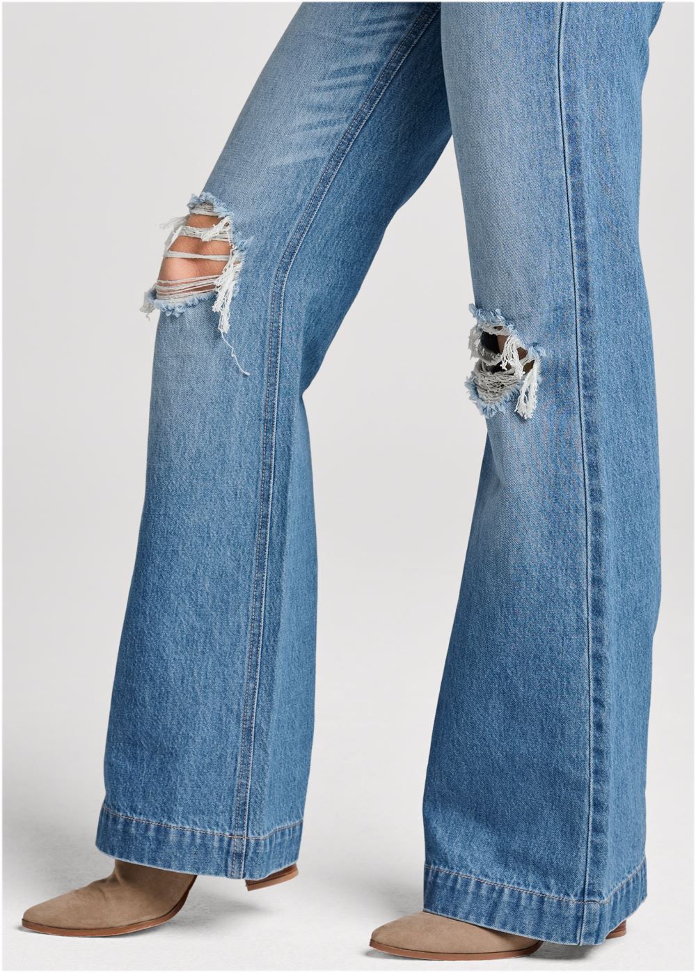 Venus New Vintage Wide Leg Jeans in Medium Wash