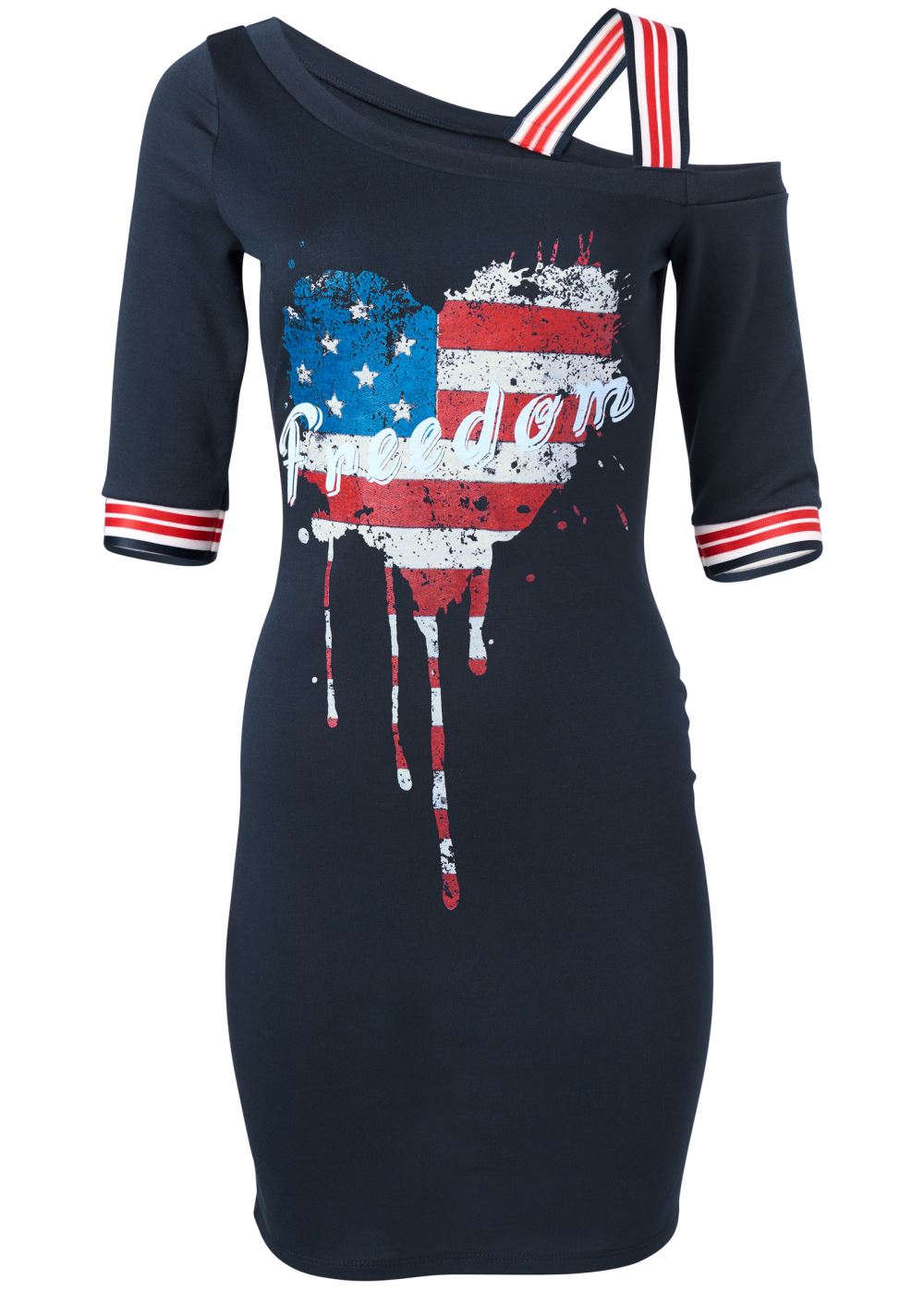 Venus Graphic Lounge Dress in Blue Multi