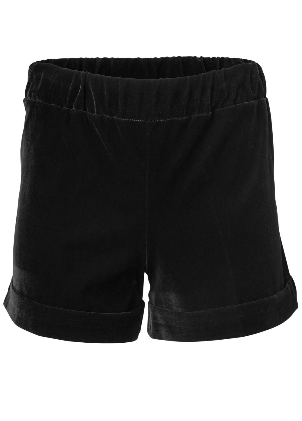 Venus Belted Velvet Shorts Set - Black Multi
