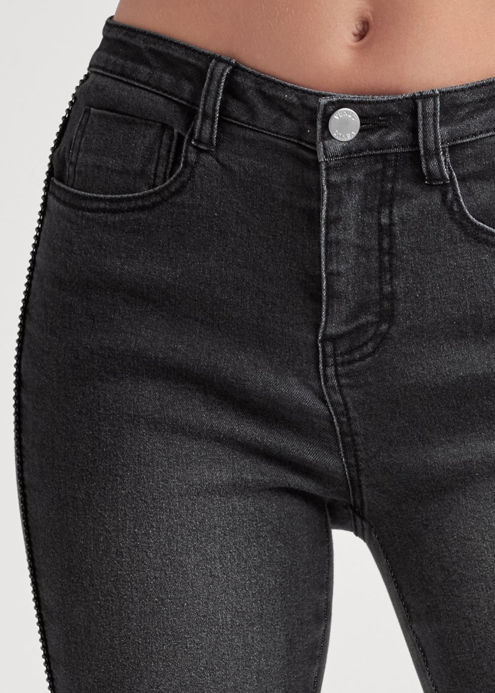 Venus Extreme Flare Jeans in Black Denim