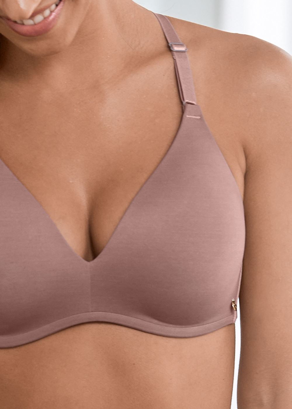 Venus Pearl By Venus? Lace Back Wireless Bra, Any 2/$75 in Evening Mauve