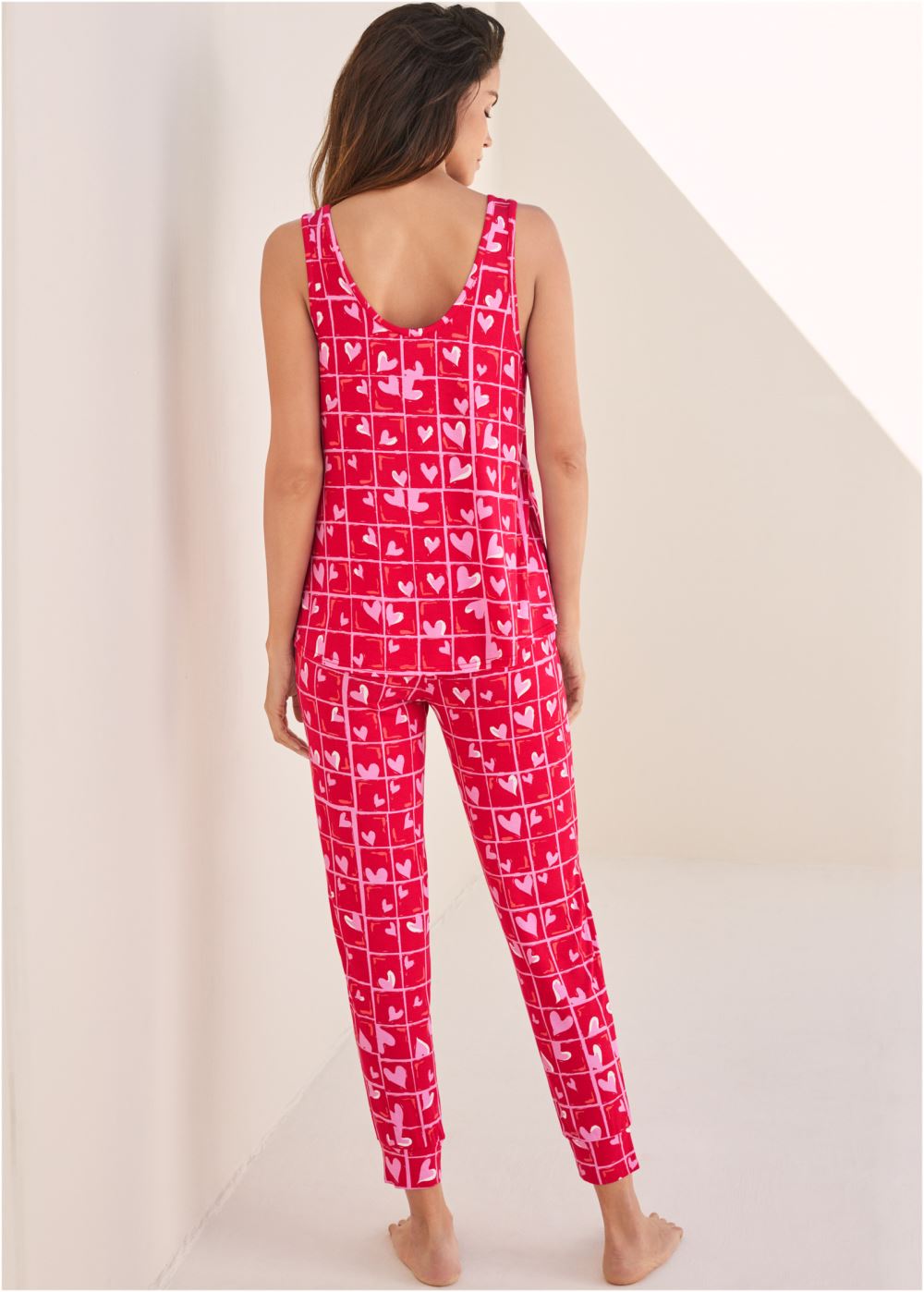 Venus Candy Hearts TANK AND JOGGER PJ SET
