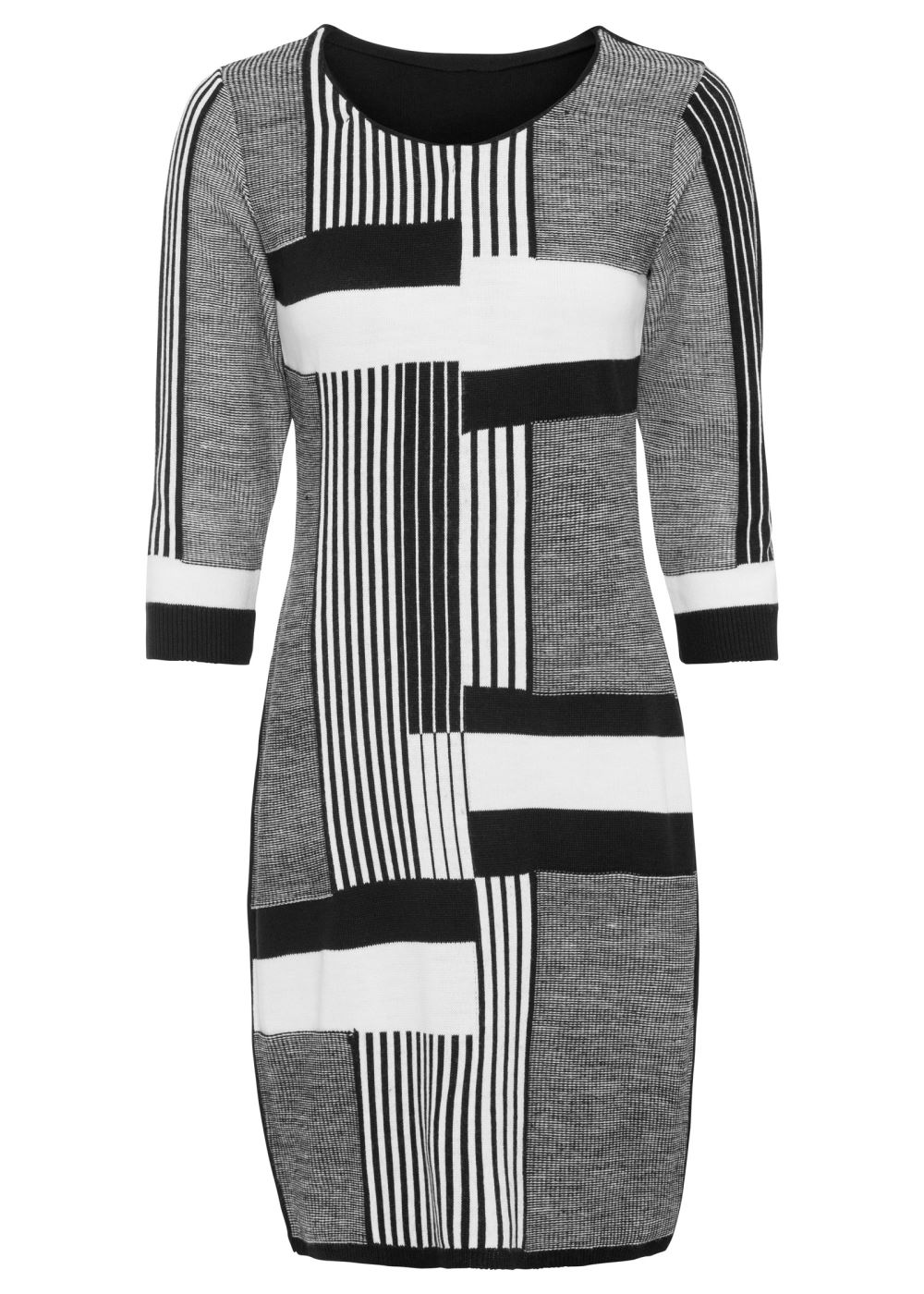 Venus Plus Size Color Block Sweater Dress