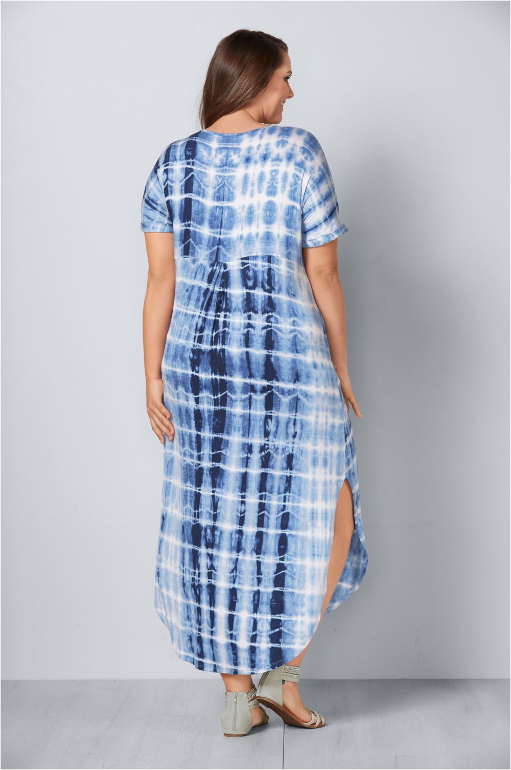 Venus Plus Size Casual T-Shirt Maxi Dress
