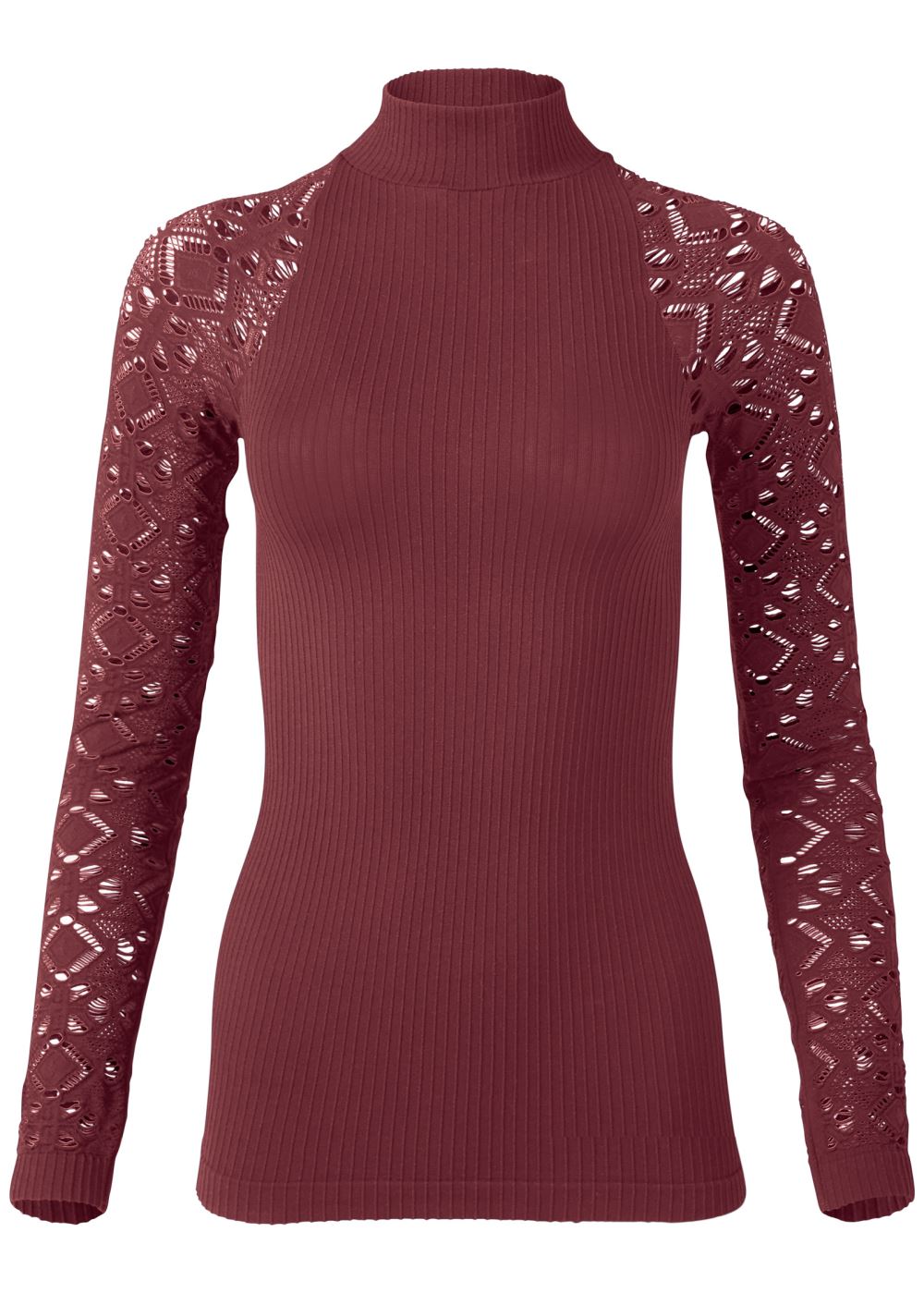 Venus Plus Size Seamless Mock-Neck Top