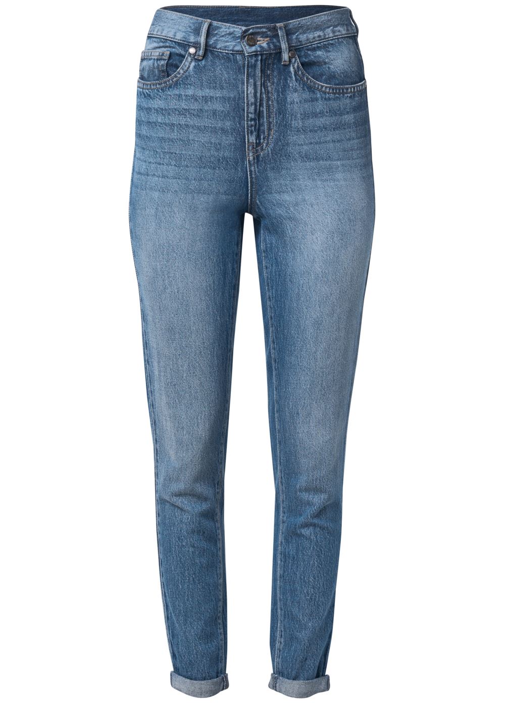 Venus Plus Size New Vintage Straight Jeans in Medium Wash