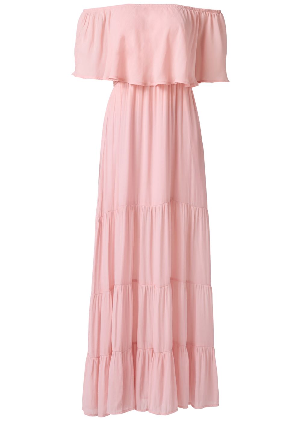 Venus Light Pink TIERED MAXI DRESS