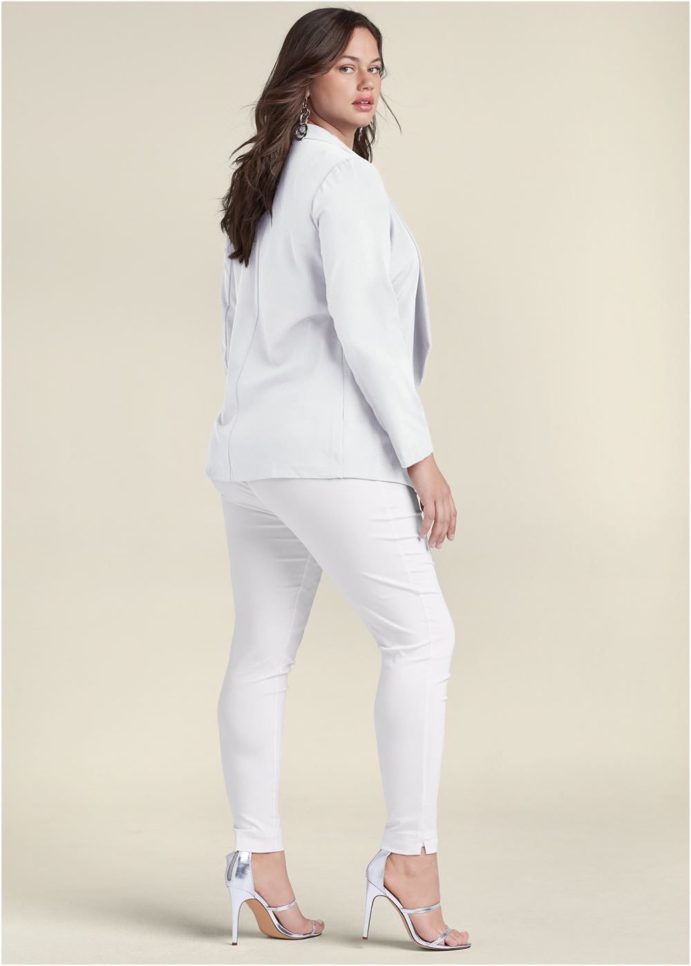 Venus Waterfall Blazer in White