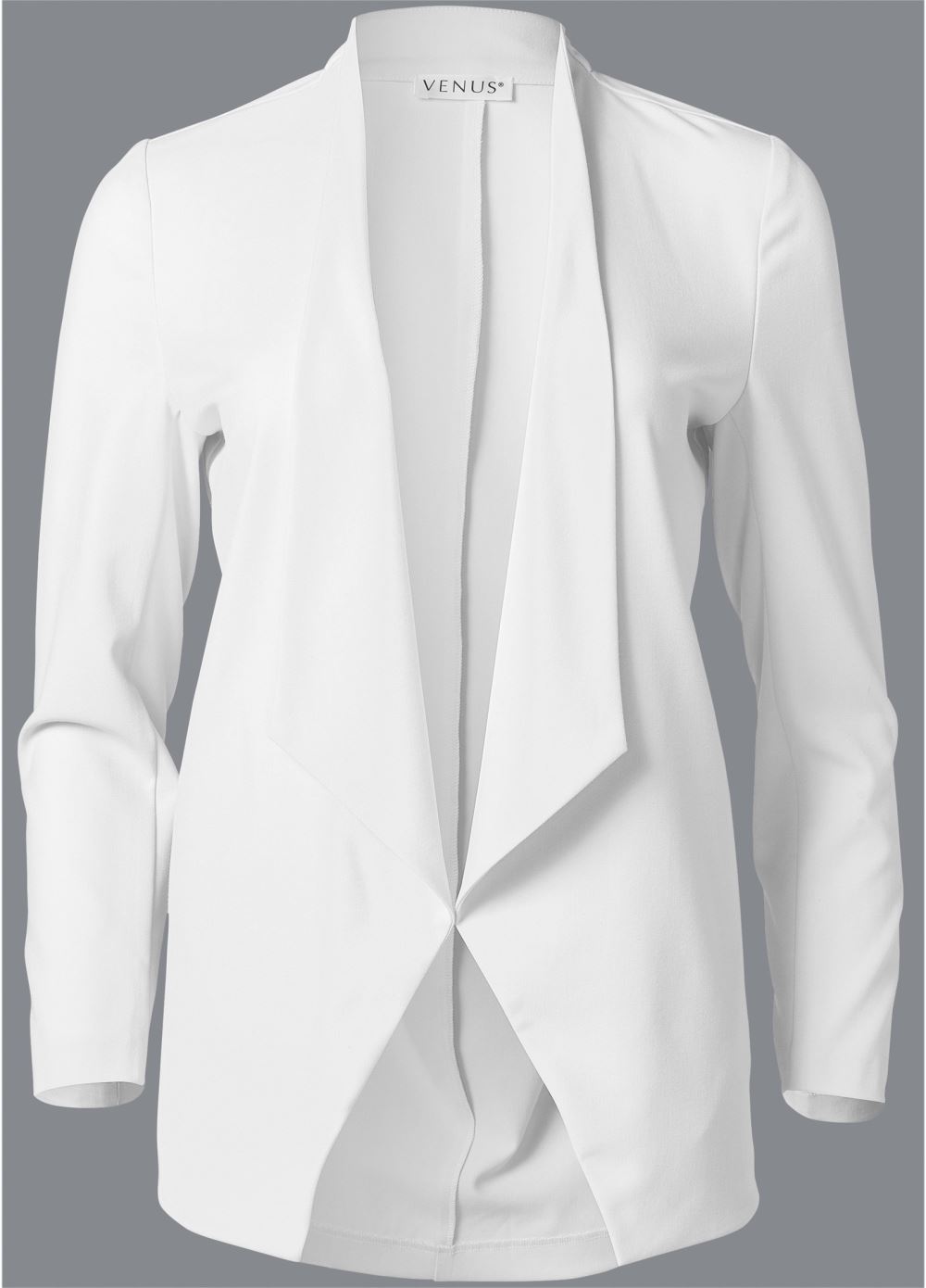 Venus Waterfall Blazer in White