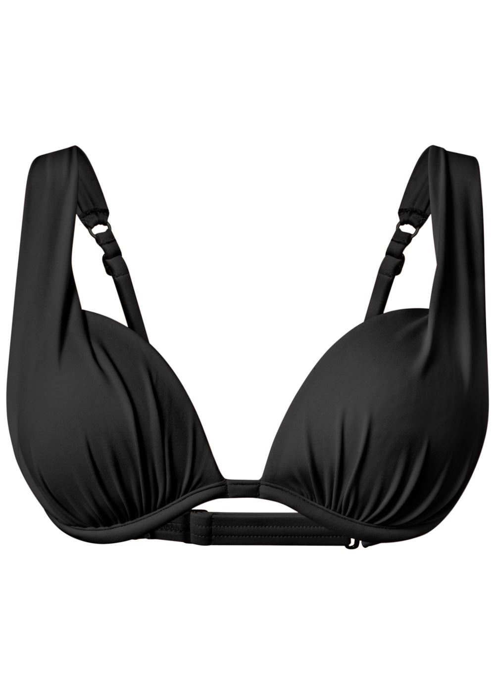 Venus Plus Size Over-The-Shoulder Marilyn Top Bikini - Black Beauty
