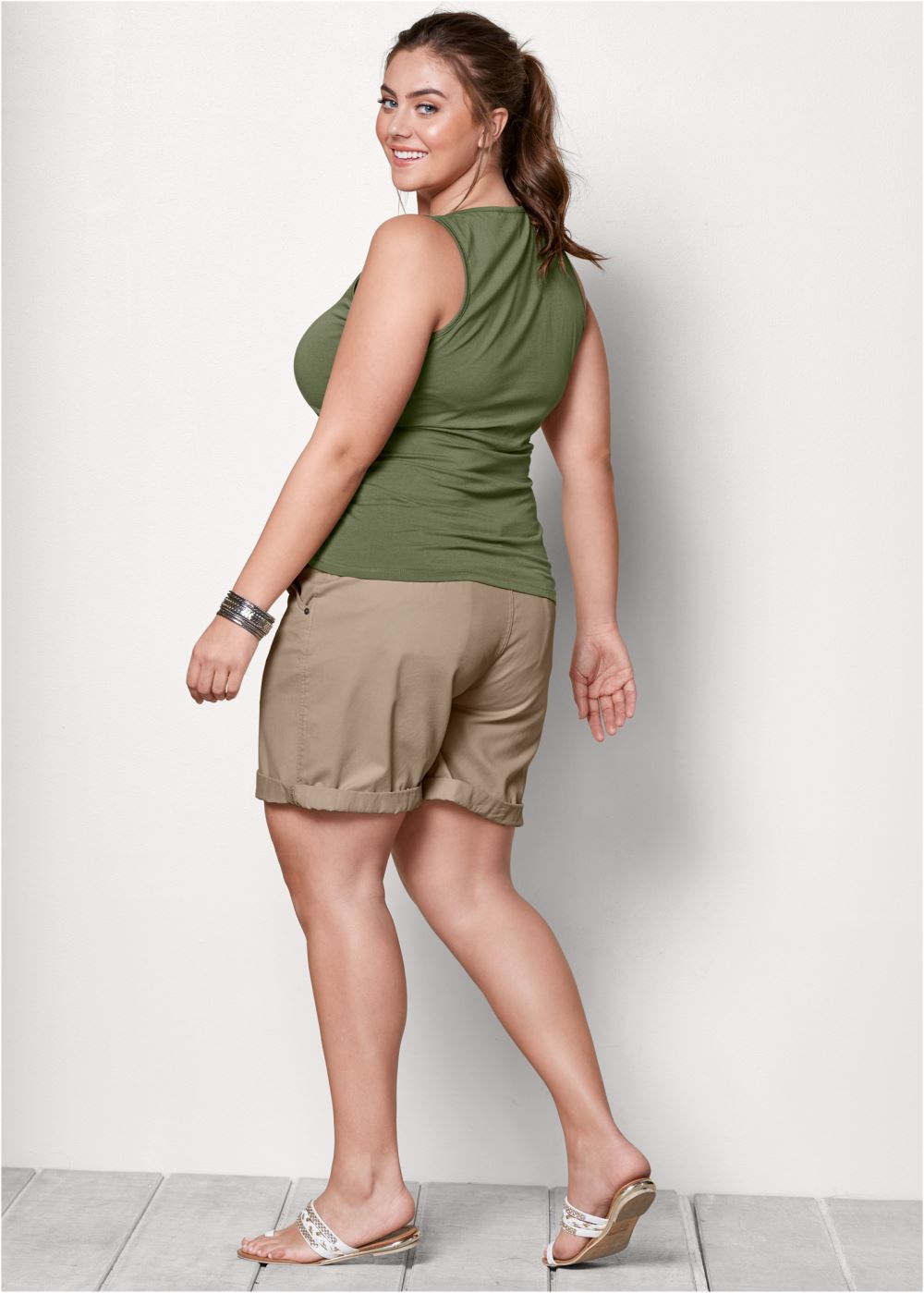 Venus Plus Size Square Neck Tank Top