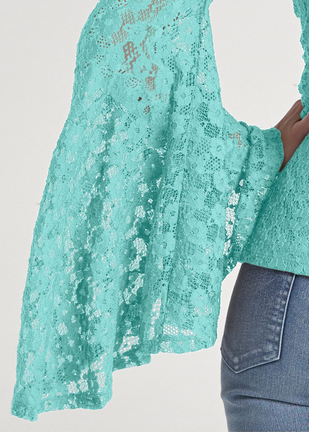 Venus Plus Size Lace Off-The-Shoulder Top